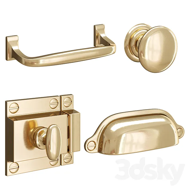 Vernon Cabinet Hardware By Rejuvenation 3ds Max