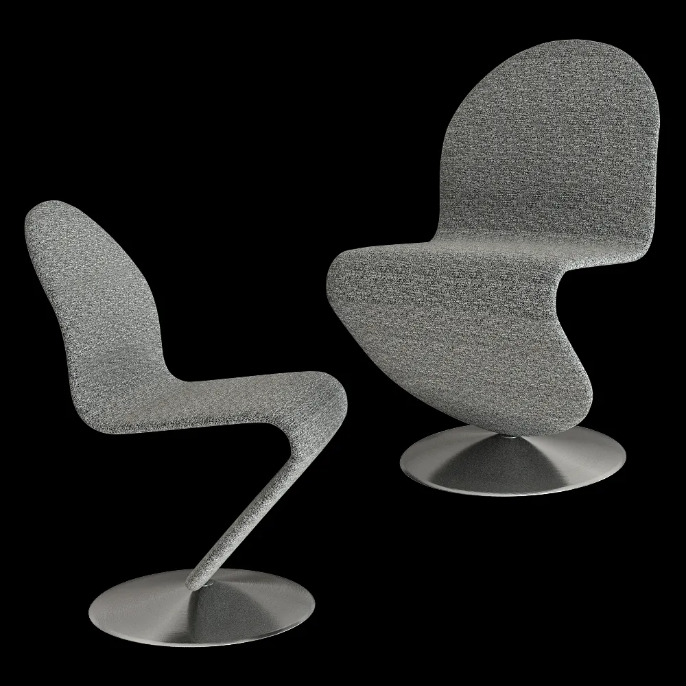 Verpan – Dining chair System 1-2-3 Standart 3ds Max