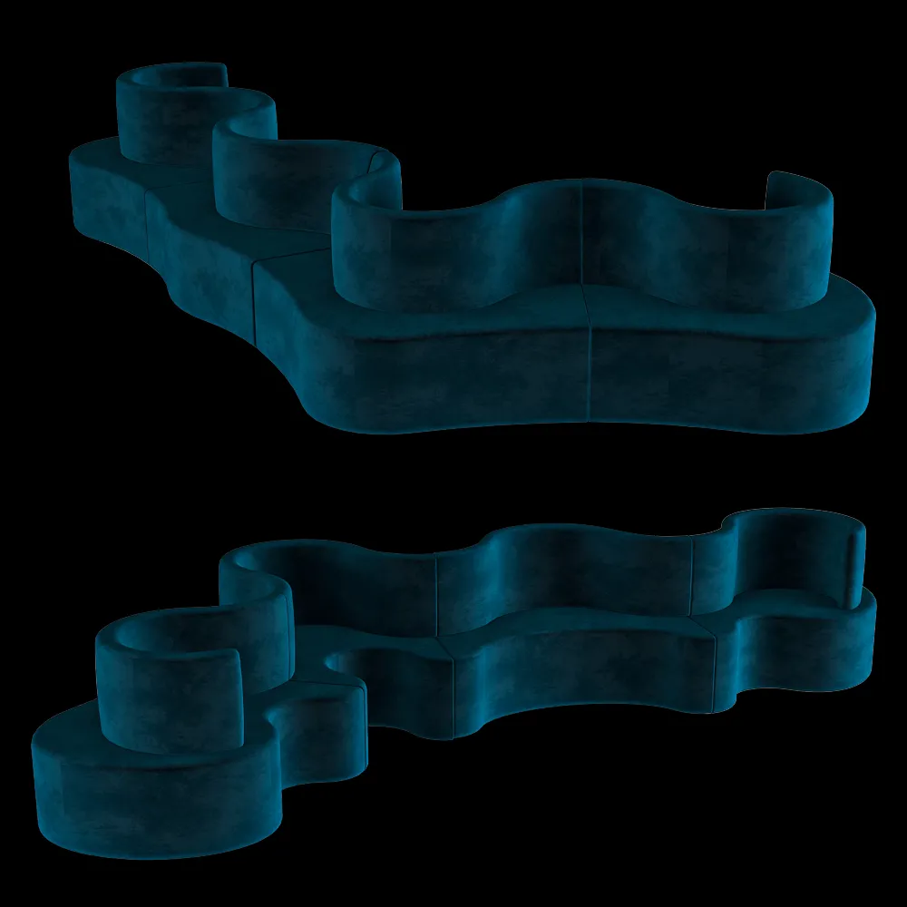 Verpan – Sofa Cloverleaf 3ds Max