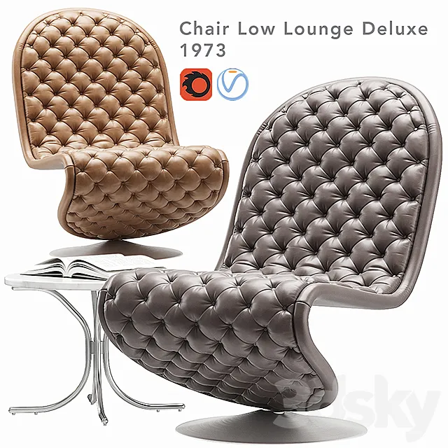 verpan system 123 lounge chair 3DS Max Model