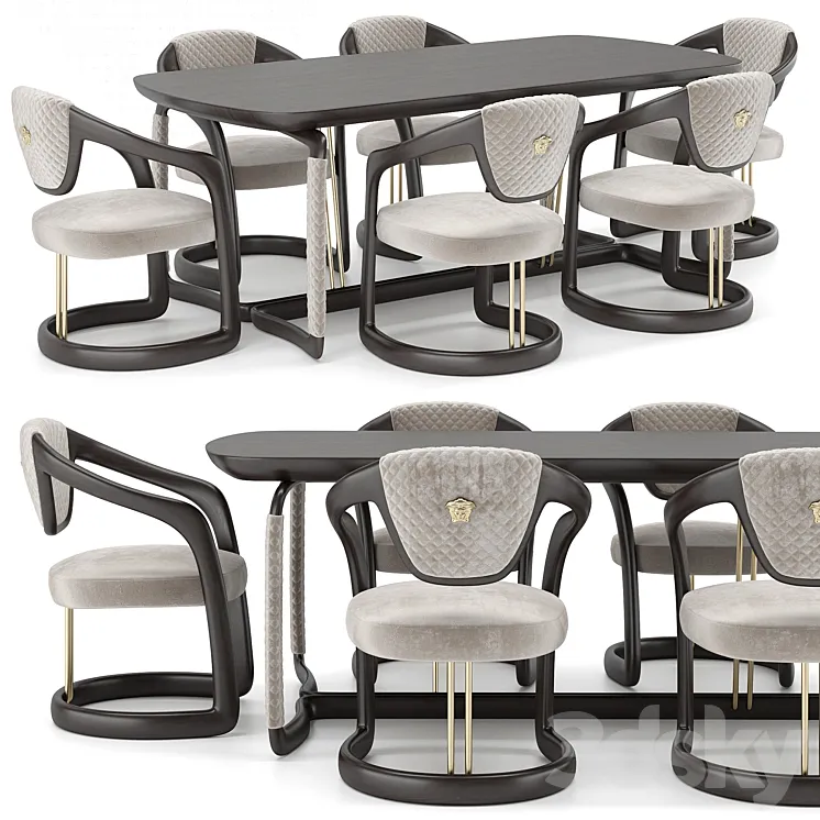 Versace Home Chair Table 3DS Max Model