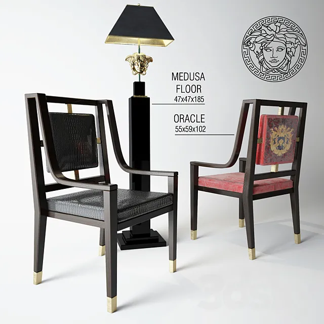 versace- oracle + medusa 3DS Max Model