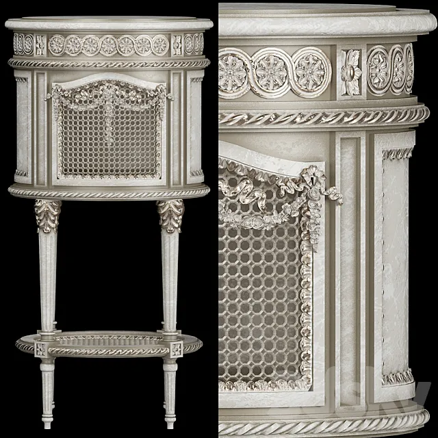 versailles nightstand 3ds Max