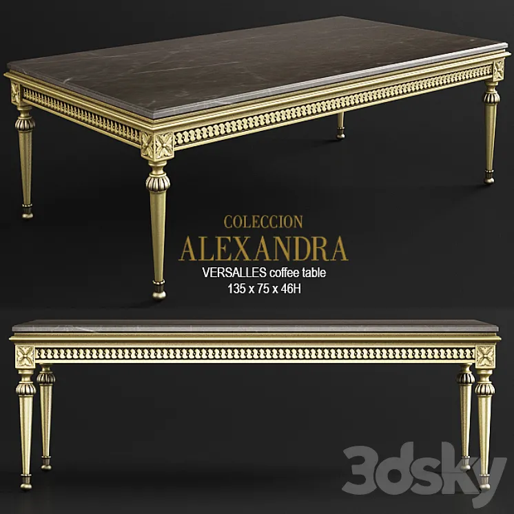 VERSALLES coffee table 3DS Max