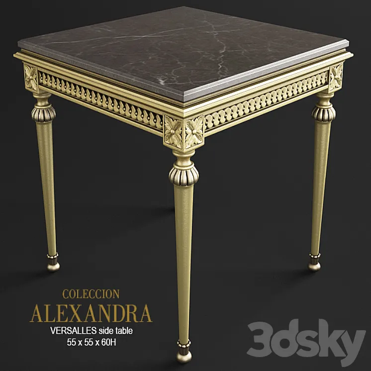 VERSALLES side table 3DS Max