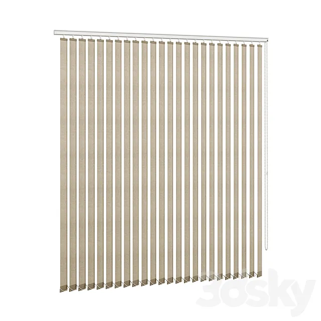 Vertical blinds 3DS Max Model