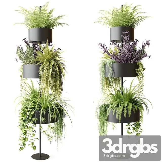 Vertical column planter for greenery s�yle