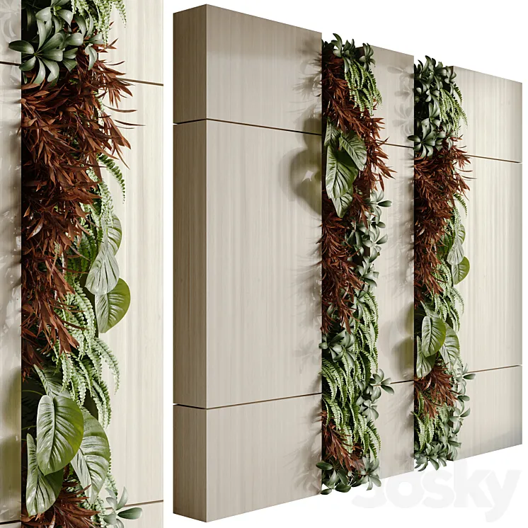 vertical garden 01 3DS Max