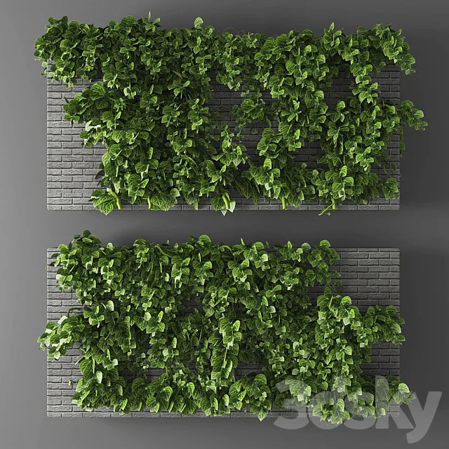 Vertical garden 010 3ds Max