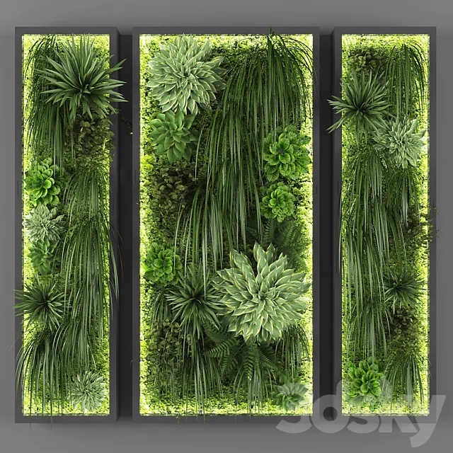 Vertical garden 046 3ds Max