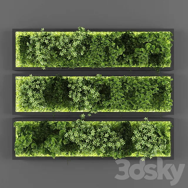 Vertical garden 074 3DS Max Model