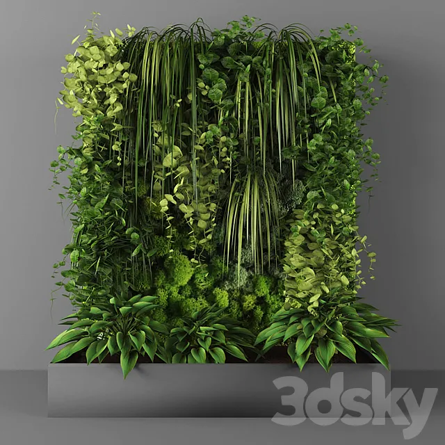 Vertical garden 096 3DS Max Model