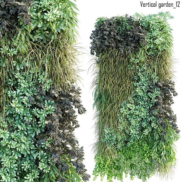 Vertical garden 12 3ds Max