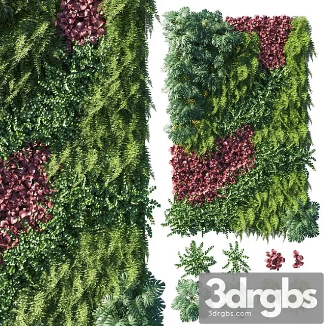Vertical Garden Green Wall 04 3dsmax Download
