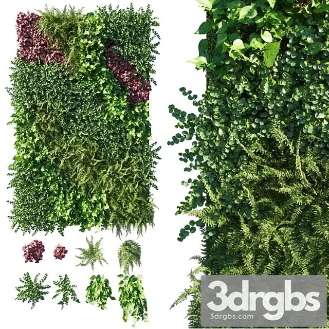 Vertical Garden Green Wall 09 3dsmax Download