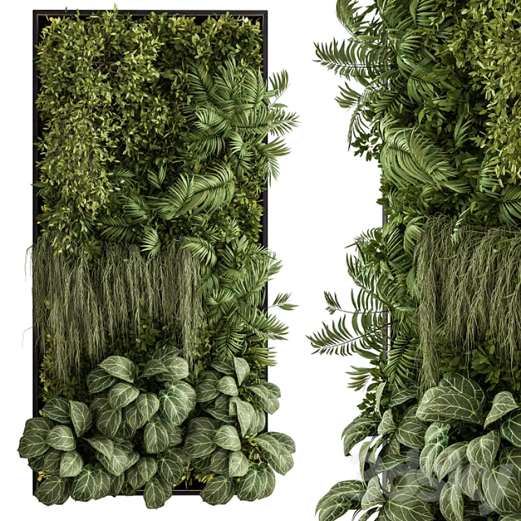 Vertical Garden Metal Frame – Wall Decor 34 3DS Max