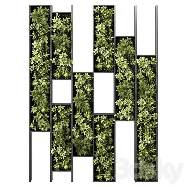 Vertical Garden Partition Set.16 3dsMax Model