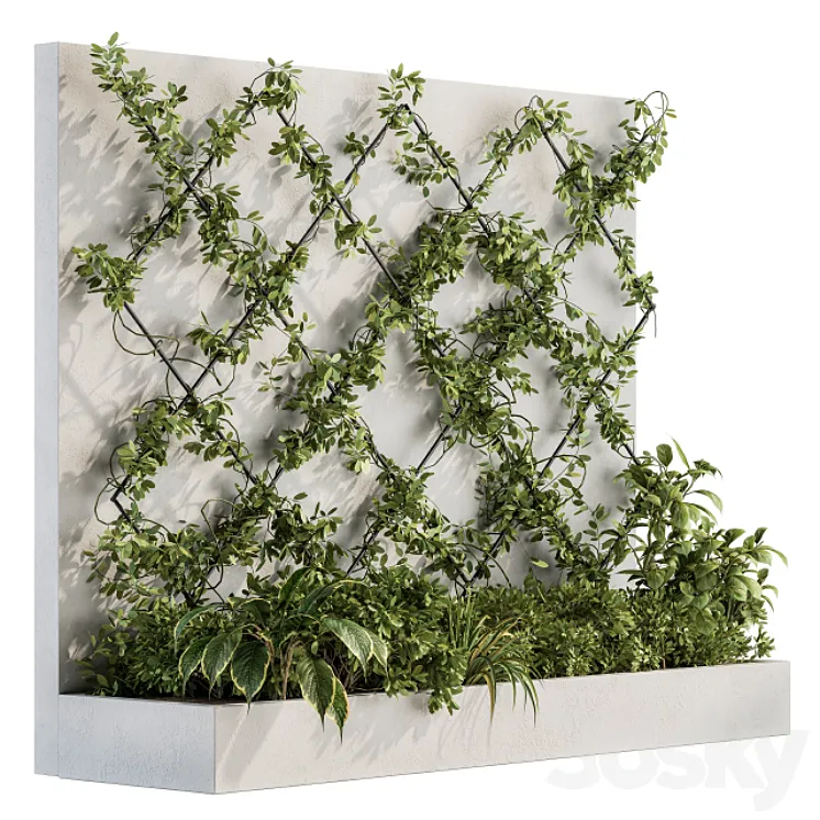 Vertical Garden – Wall Decor 24 3DS Max Model