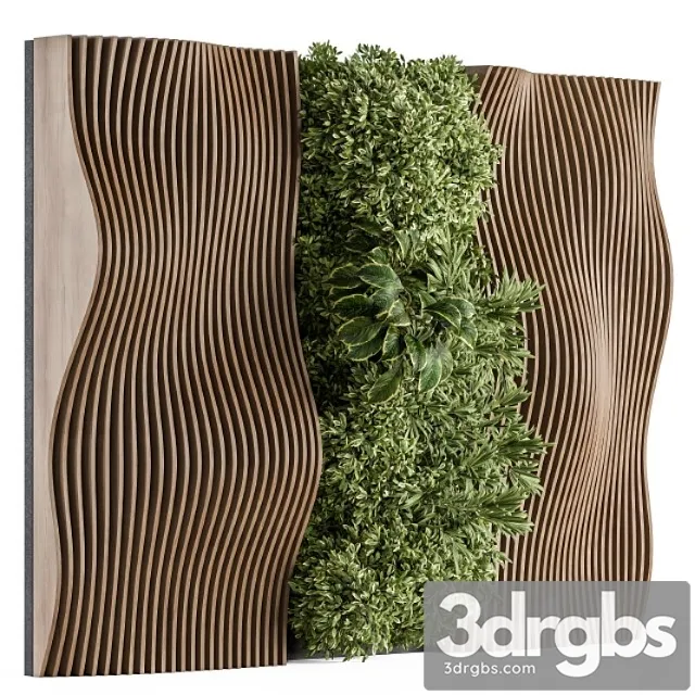 Vertical garden wood parametric wall – wall decor 30