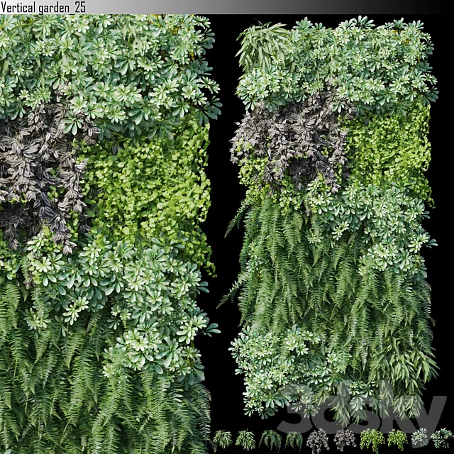 Vertical garden_25 3ds Max