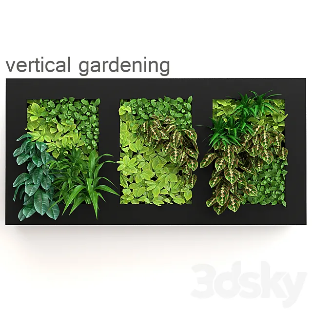 Vertical gardening 3DSMax File