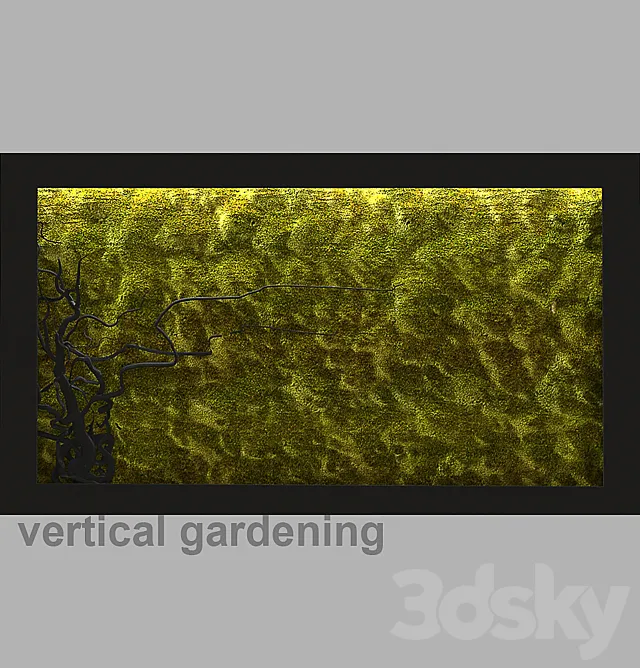 Vertical gardening is stable moss 3DS Max Model