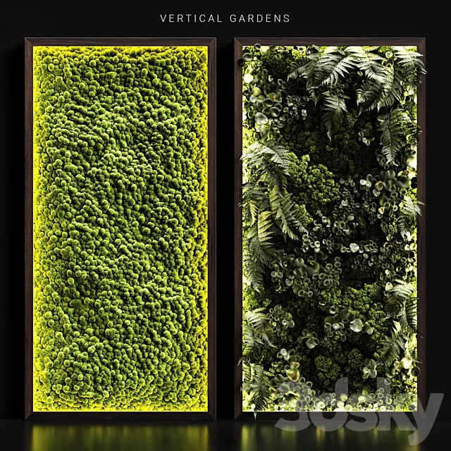 Vertical gardens 3DSMax File