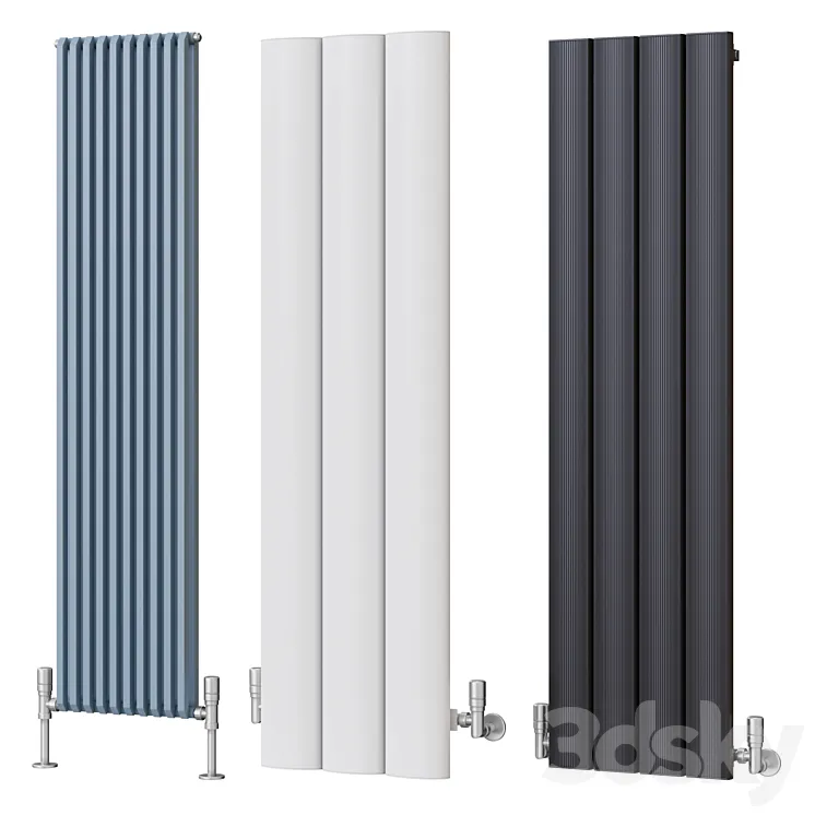 Vertical radiators 3DS Max