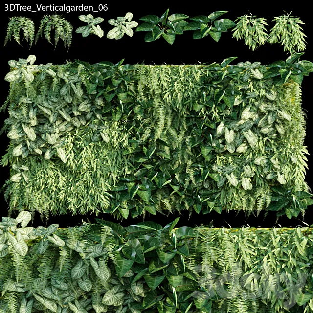 Verticalgarden – Green wall 06 3DS Max Model