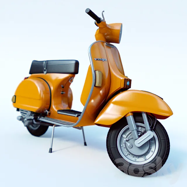 Vespa P200E 3ds Max