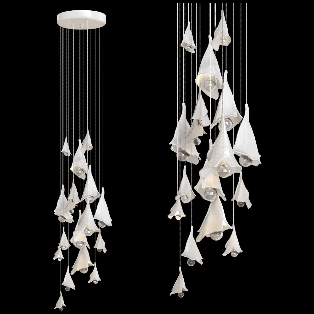 Vetvi – Chandelier Kolokolchiki white 3ds Max
