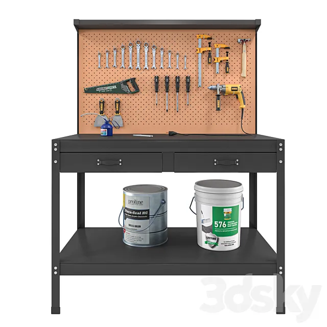 VEVOR Workbench for Garage 3dsMax Model