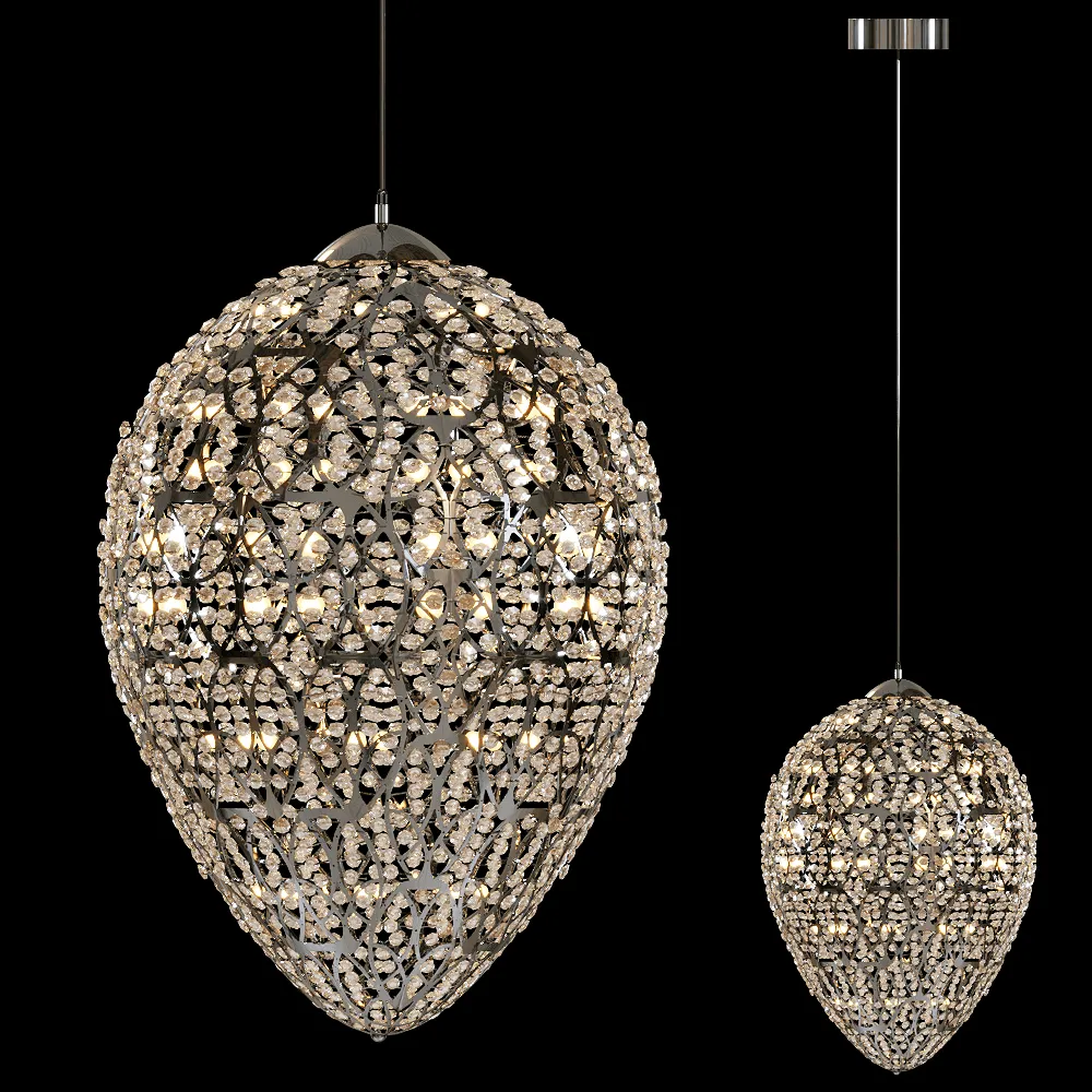 VGnewtrend – Chandelier ARABESQUE EGG 3ds Max