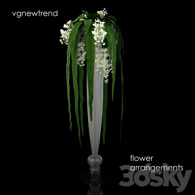Vgnewtrend flower arrangements 3DSMax File