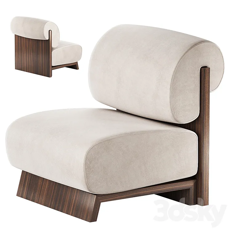 Viana easy chair by Wonatti 3DS Max Model