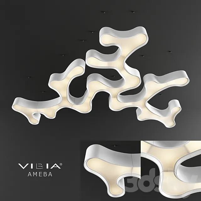 Vibia Ameba Lamp Suspension Set 3DS Max Model