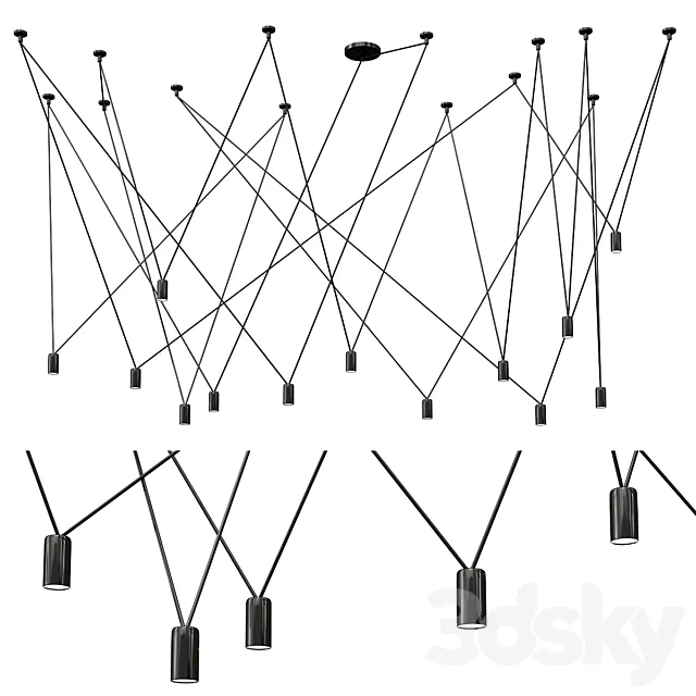 Vibia Match Pendant Lamp 3ds Max