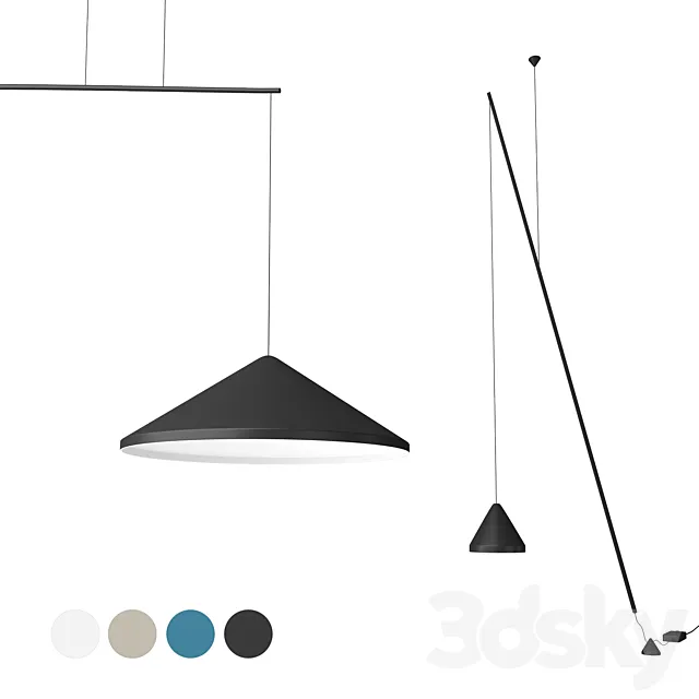 Vibia North (floorl & suspended light) 3DS Max Model