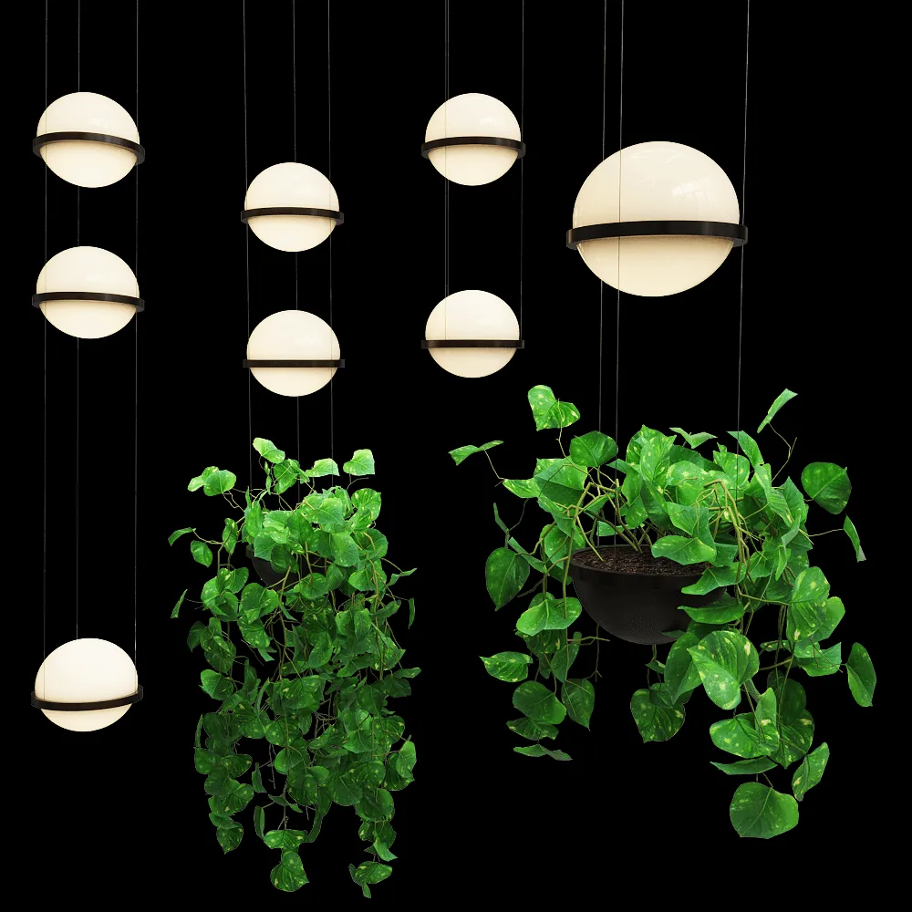 Vibia – Pendant lamp Palma – 3724-30 3ds Max