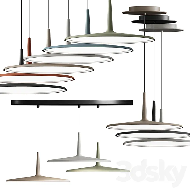 Vibia Skan Pendant Lamp 3DS Max Model