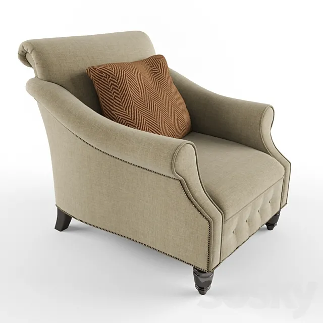 VICTORIA FALLS LOUNGE CHAIR 3DS Max Model