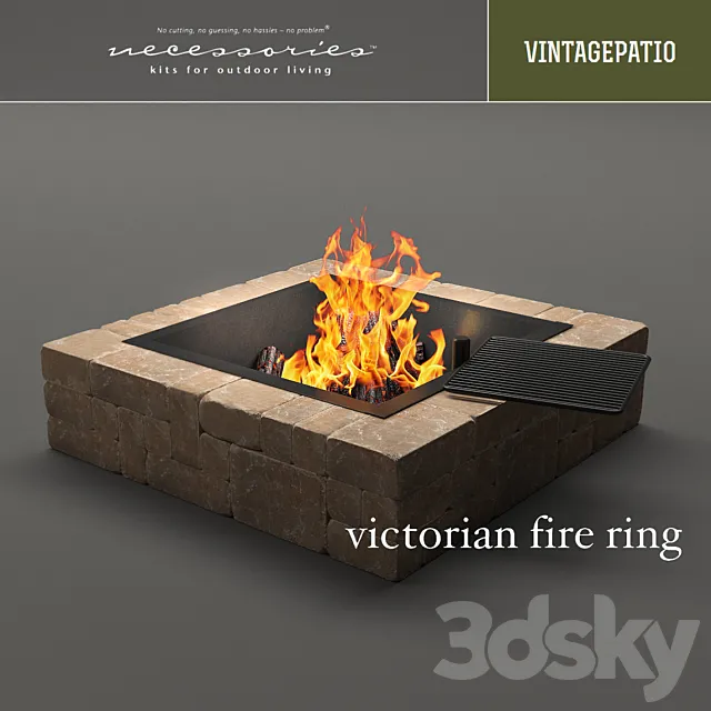 Victorian fire ring 3DSMax File