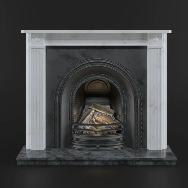 Victorian style Fireplace 3dsMax Model
