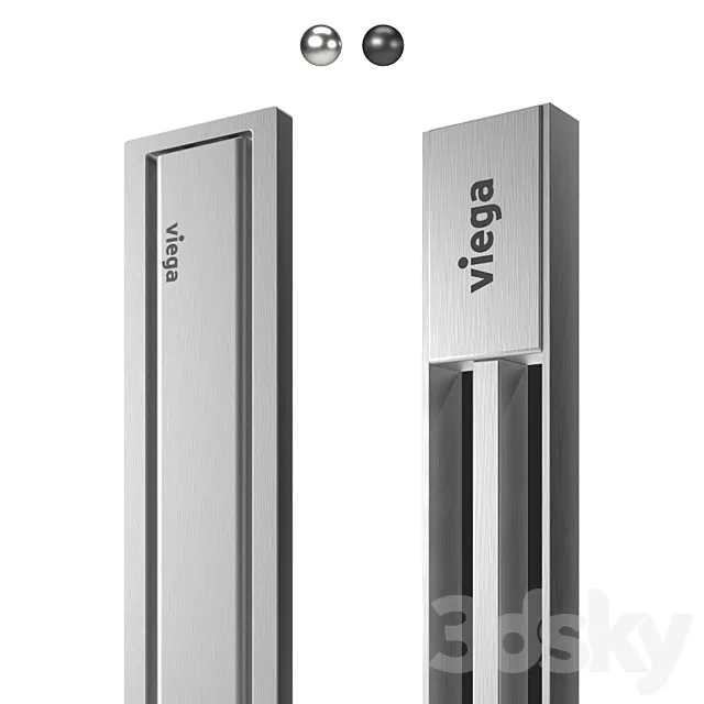 Viega Advantix Vario and Advantix shower channels 3ds Max