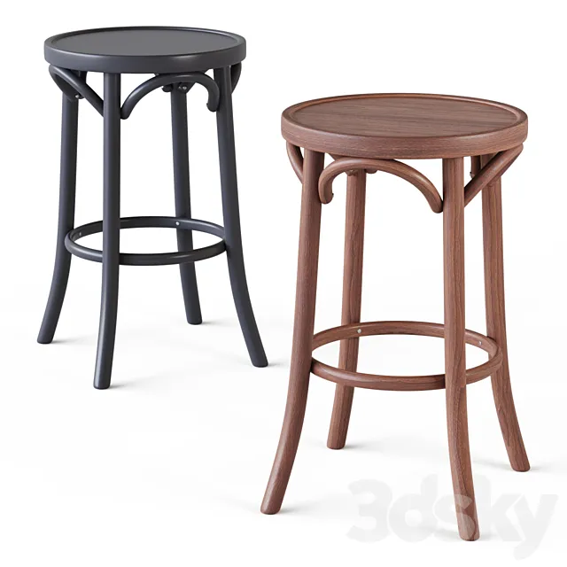 Vienna Backless Counter Stools (Crate and Barrel) 3ds Max