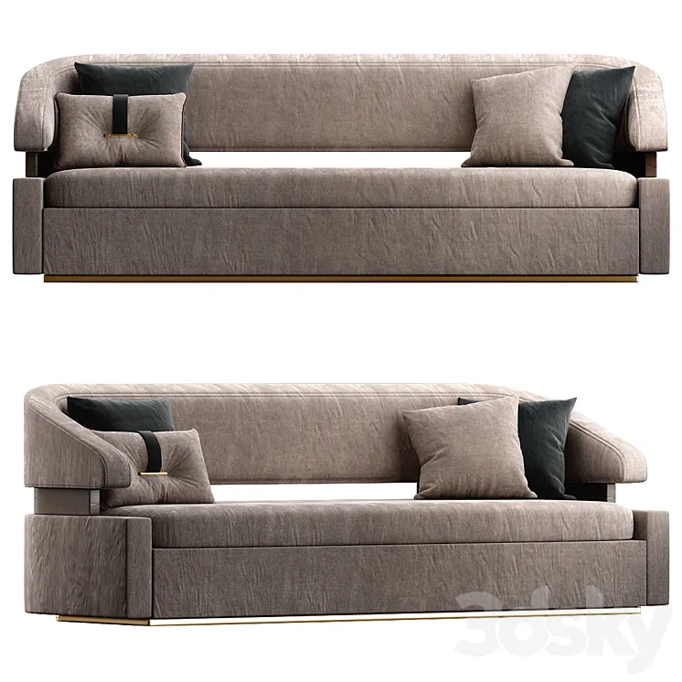 Vienna Way Club Sofa 3DS Max Model