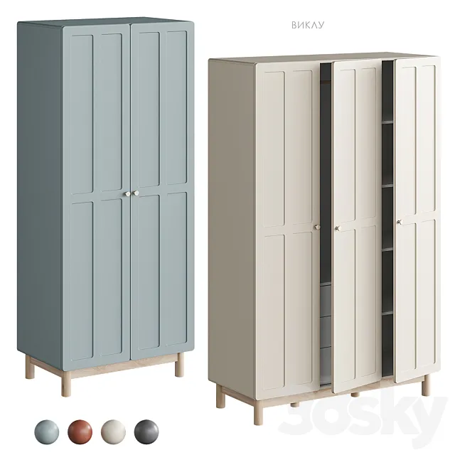 Vikla swing wardrobe Divan.ru 3ds Max