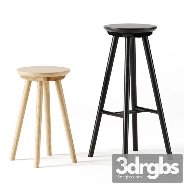 Village stools by time & style