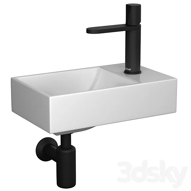 Villeroy & Boch AVENTO mini sink & Antoniolupi Indigo mixer 3ds Max