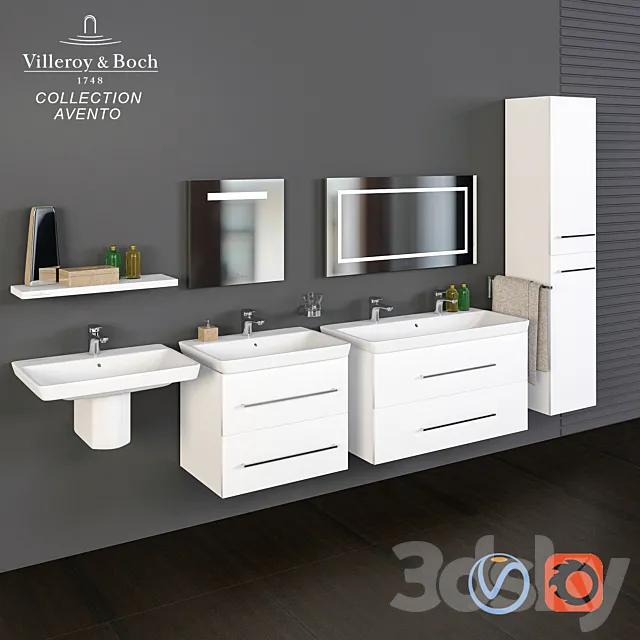 Villeroy & Boch Collection Avento Washbasins 3DSMax File
